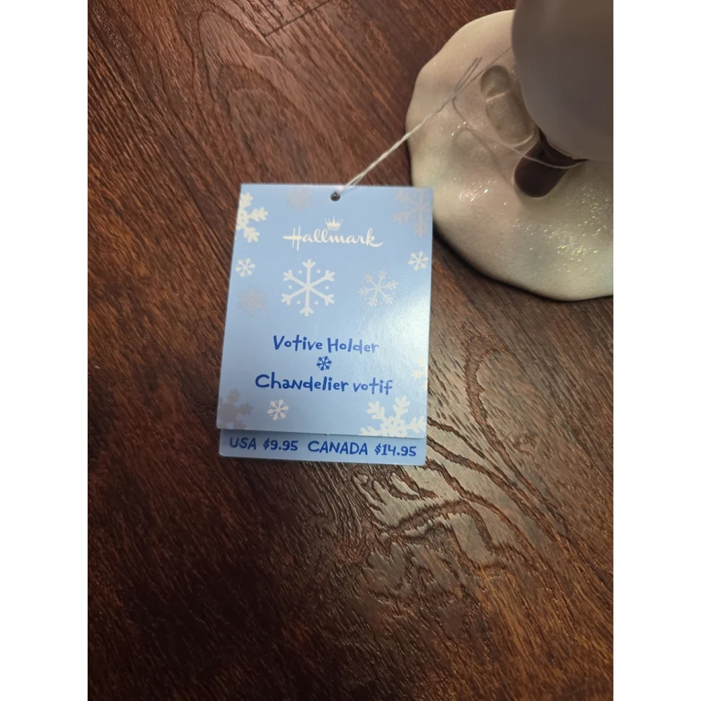 Vintage Hallmark‎ Snowman Votive Holder Christmas NEW